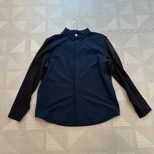 Lululemon Sport Dress Shirt (Navy/Black) Size XL